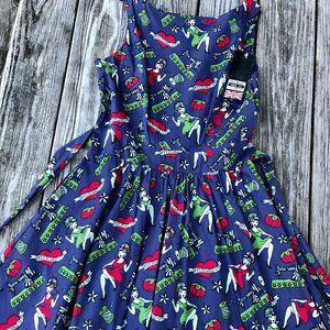 Lady Vintage Pin Up" Sew What" Dress, Size Medium